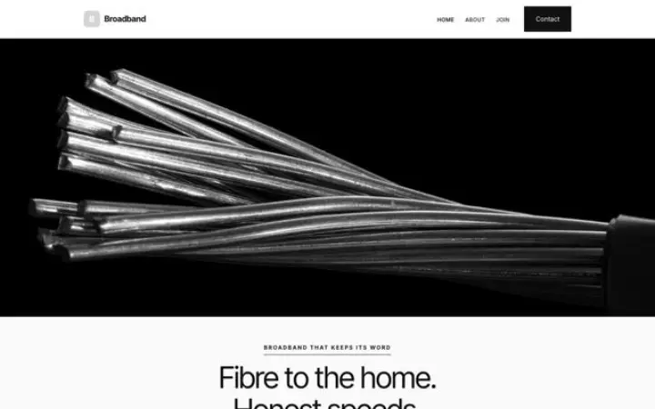 Website für Internetanbieter