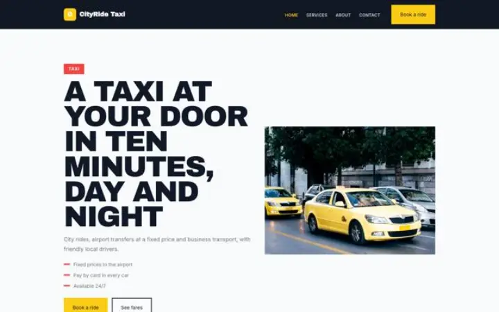 Theme CityRide Taxi