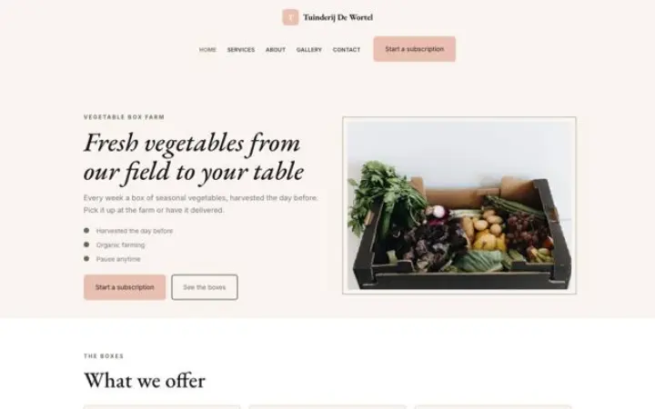 Theme Tuinderij De Wortel