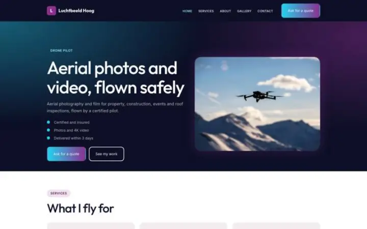 Theme Luchtbeeld Hoog