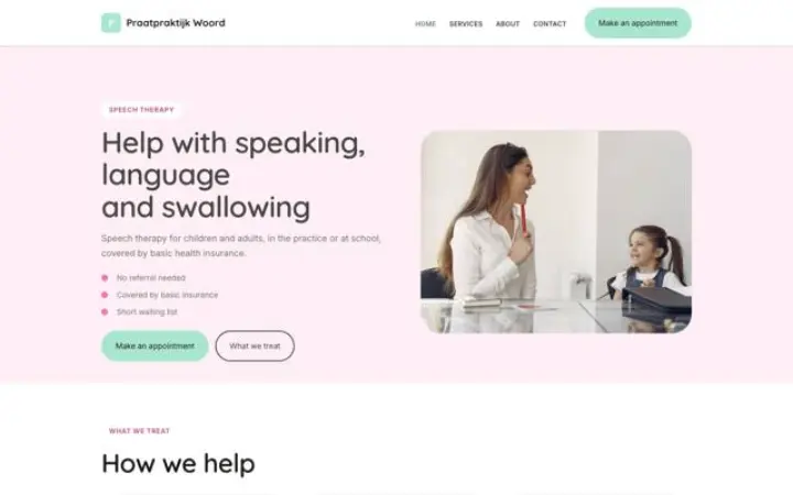 Website für Logopädie