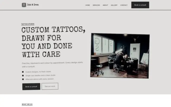 Theme Ink & Iron