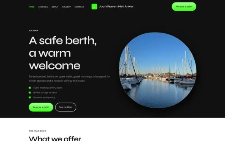 Beispiel für das Theme Jachthaven Het Anker für Jachthafen