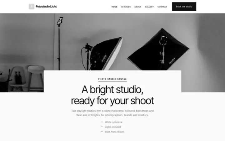 Theme Fotostudio Licht