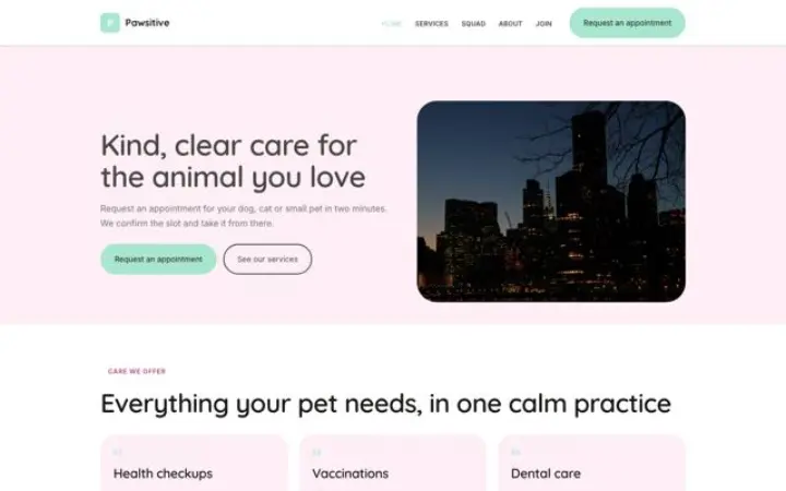 Website für Tierarztpraxis