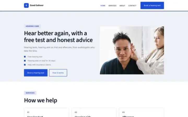 Website für Hörakustik