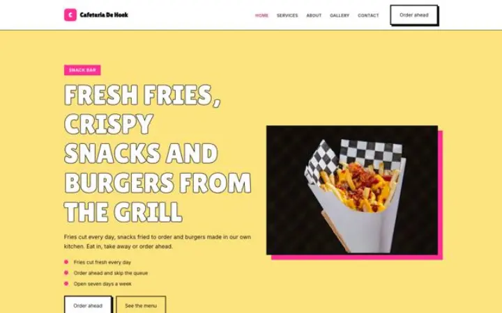 Website für Imbiss