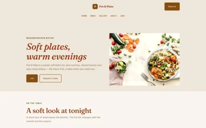 Theme Pot & Plate