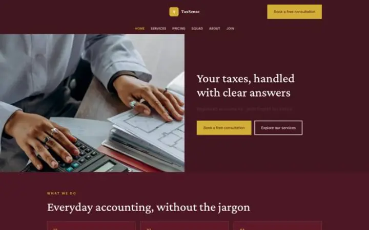 Website für Steuerbüro