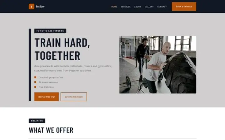 Website für Functional-Fitness-Gym